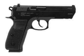 Tristar T-120 9mm pistol features a black finish
